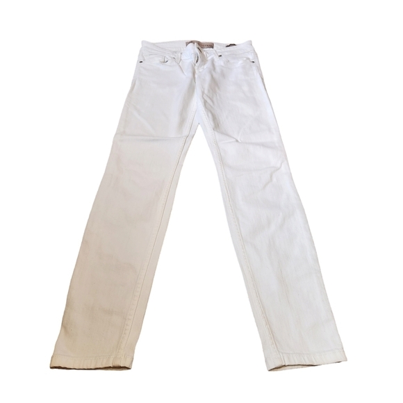 Guess Los Angeles power skinny low denim white  jeans pants 27 - Picture 1 of 11